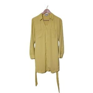 Express Chartreuse Dress